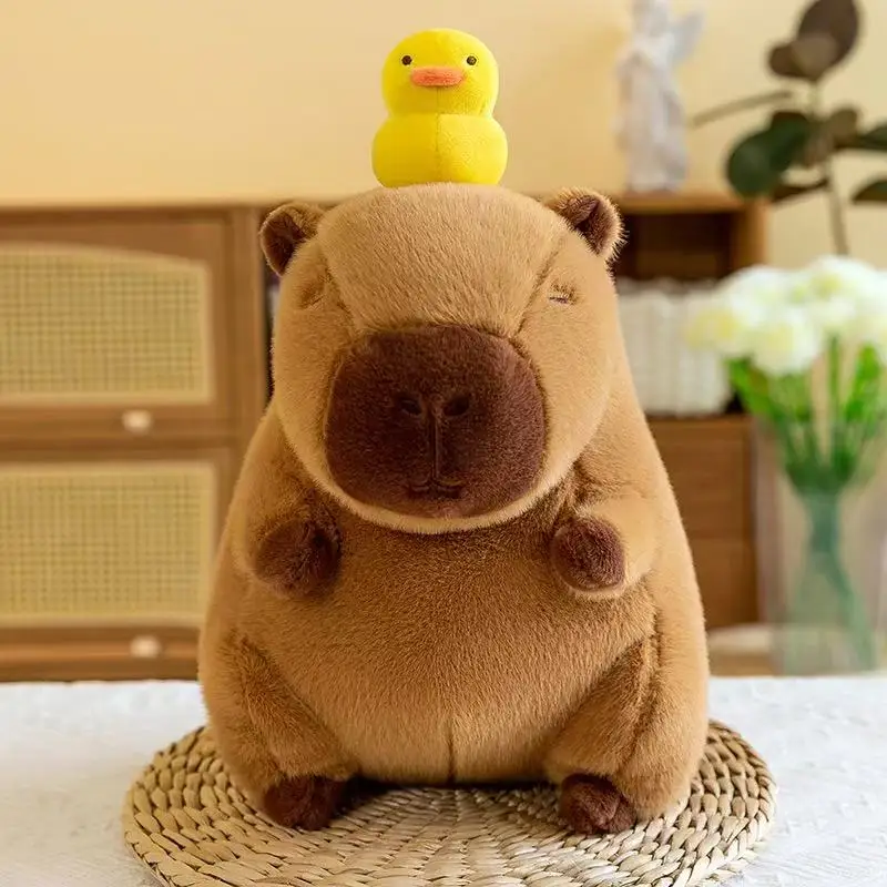 Capybara Plush Simulation Capibara Anime Fluffty Toy Cute Doll Stuffed Animals Soft Doll Plush Children Christmas Gift