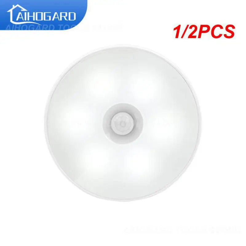 

1/2PCS Motion Sensor Night Light Intelligent Body Light Sensor USB Charging Night Lamp Bedroom Use For Kitchen Bathroom Closet