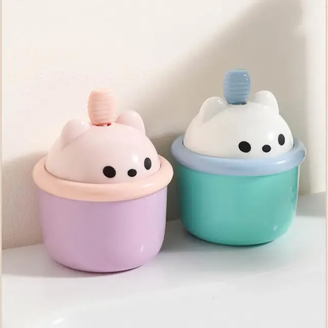 Buborék Otthoni Mosás Palack Ütő Pp Karikatúra Medve Tusfürdő Tisztító Szerszámok Kényelmes - Image 2