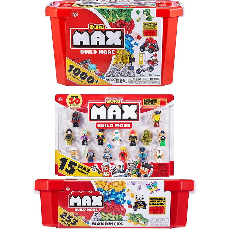 Original Zuru Max Build More Building Blocks Mini Figure Set