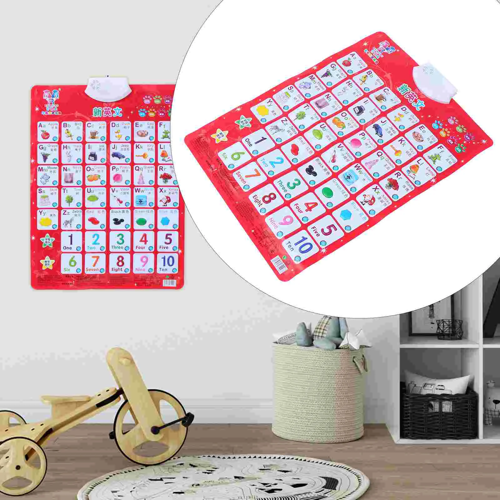 

Early Education Audio Wall Chart Electronic Talking Poster Toys Alphabet Number Chart For Toddler