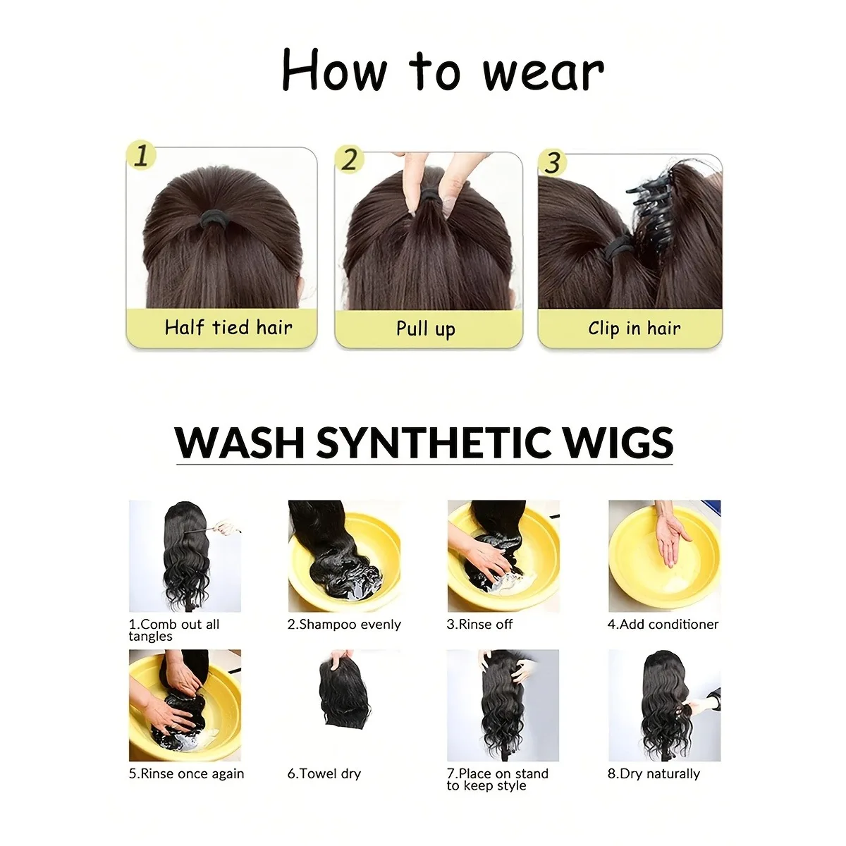 베스트셀러 합성 곱슬머리 집게형 포니테일 연장 패션 풍성한 짧은 헤어피스 여성용 헤어 볼륨 부스터