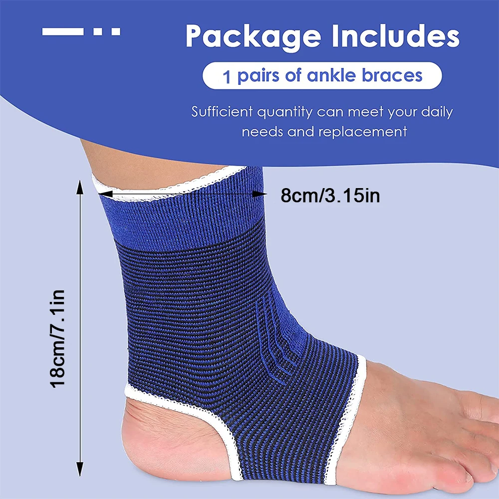 1 Pair Kids Ankle Support Compression Kid Ankle Brace Elastic Kids Compression Socks Knitted Support Brace Sleeve