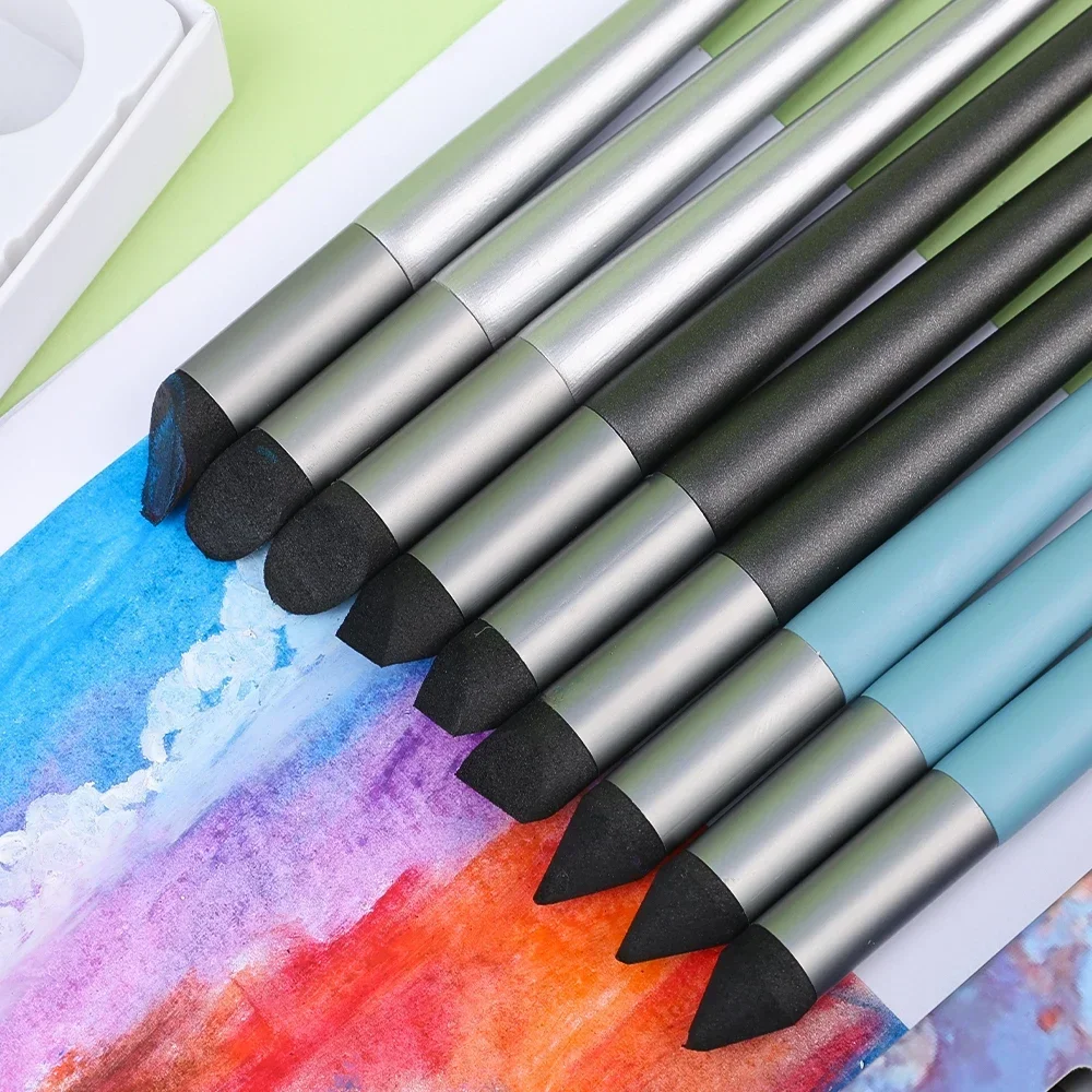 오일 파스텔용 블렌딩 스폰지 펜, 세척 가능한 스케치 마찰 브러시, 재사용 가능한 드로잉 아트 블렌더, 전문 아티스트용 도구