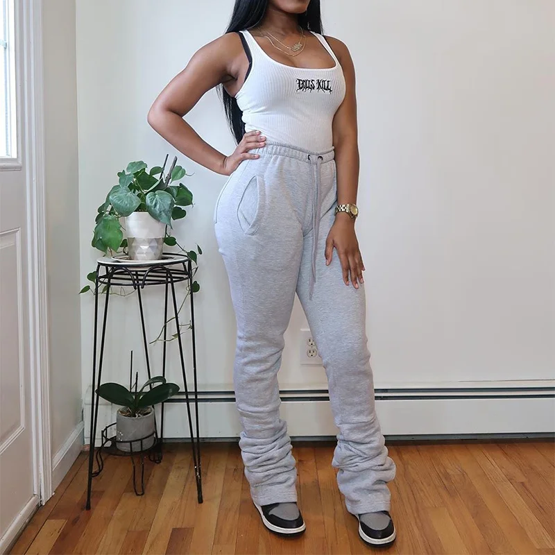 Stacked Cargo Sweatpants Women