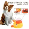Automatic Dog Puzzle Feeder Interactive Toys Pet Food Treat Dispenser Cartoon Duck Design Anti-slip Pet Feeder for Dog Training 2