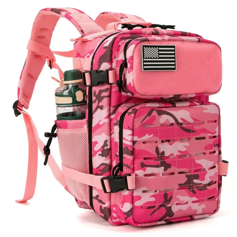 25L/45L Tactical Backpack for Men and Women Outdoor Bag for Fitness GYM Hiking Survival Rucksack Witch Bottle Holder gym