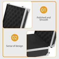 Toolbox Sound Card Aluminum Carrying Case Hard Briefcases for Men Money Metal Suitcase Black Man 2