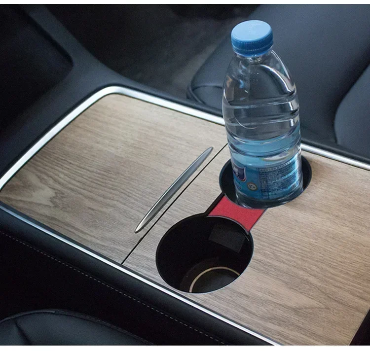 Car Center Console Insert Clip Limiter Beverage Drink Bottle Cup Holder Divider Separator for Tesla Model 3 Y 2021/2022