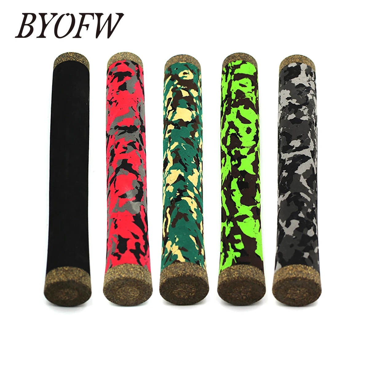 1 PC 195mm Camoulage EVA Foam Fishing Rod Handle Grip Multicolour Handcraft Pole Building DIY Repair Replacement Accessory for fishing rod