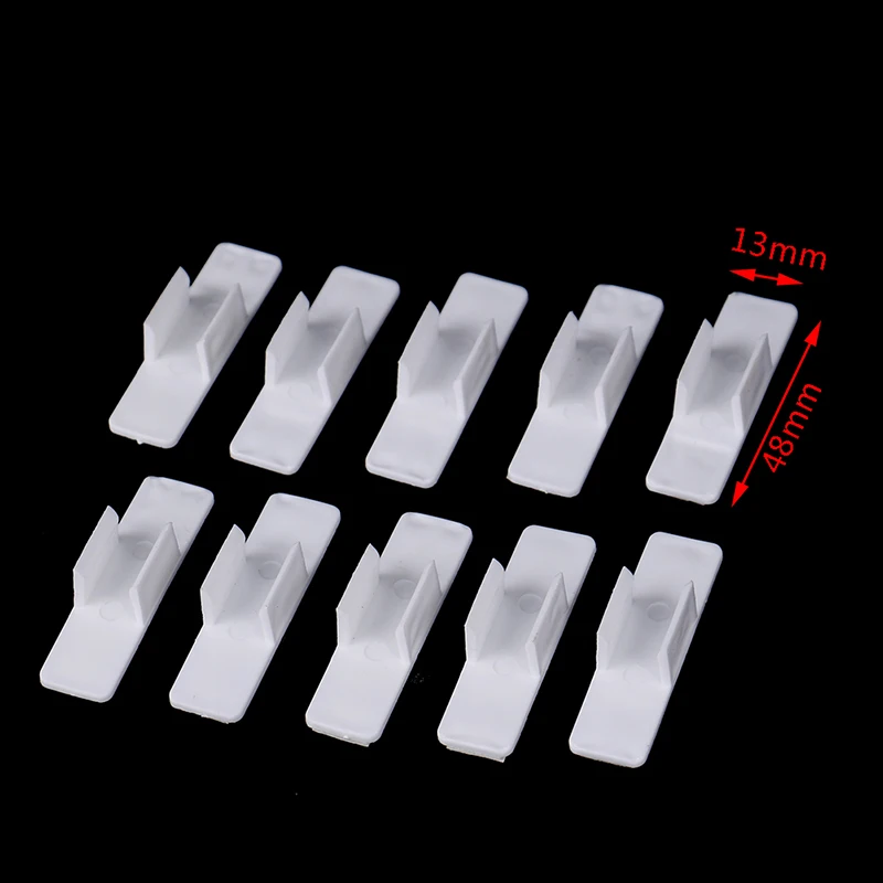 10pcs Self Adhesive Pen Holder Pencil Clip  Desktop Fixed Pen Case Office School Supplies 2
