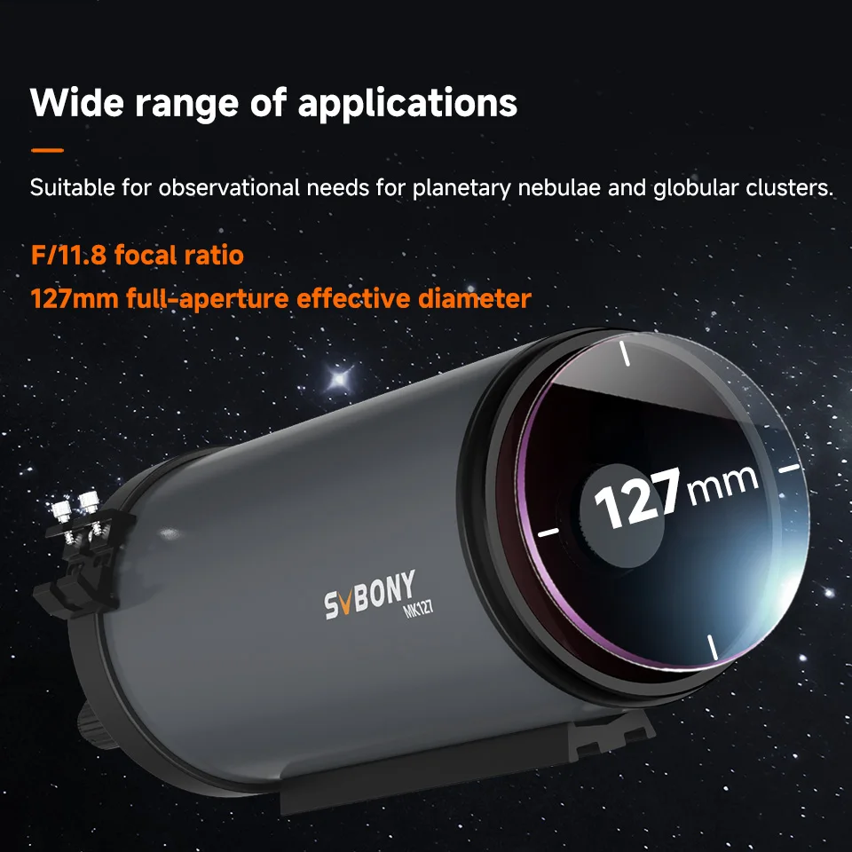 SVBONY MK127 127mm Teleskop-Set f/11.8 Maksutov-Cassegrain OTA Komplettes Tragbares Einsatzbereites Set für Mond-, Planeten- und Nebelbeobachtung – Detail 18