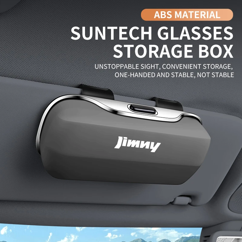 자동차 안경 케이스 상자 선글라스 홀더 Sun Visor 보관 보호 프레임 상자 안경 클립 스즈키 Jimny JIMNY 용 휴대용