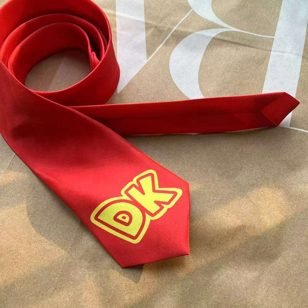 DK Mariohe Bros Cosplay Necktie Costume Accessoreis Halloween Carnival Party Disguise RolePlay Tie Suit Prop For Female Male anime necktie,cosplay necktie,anime tie