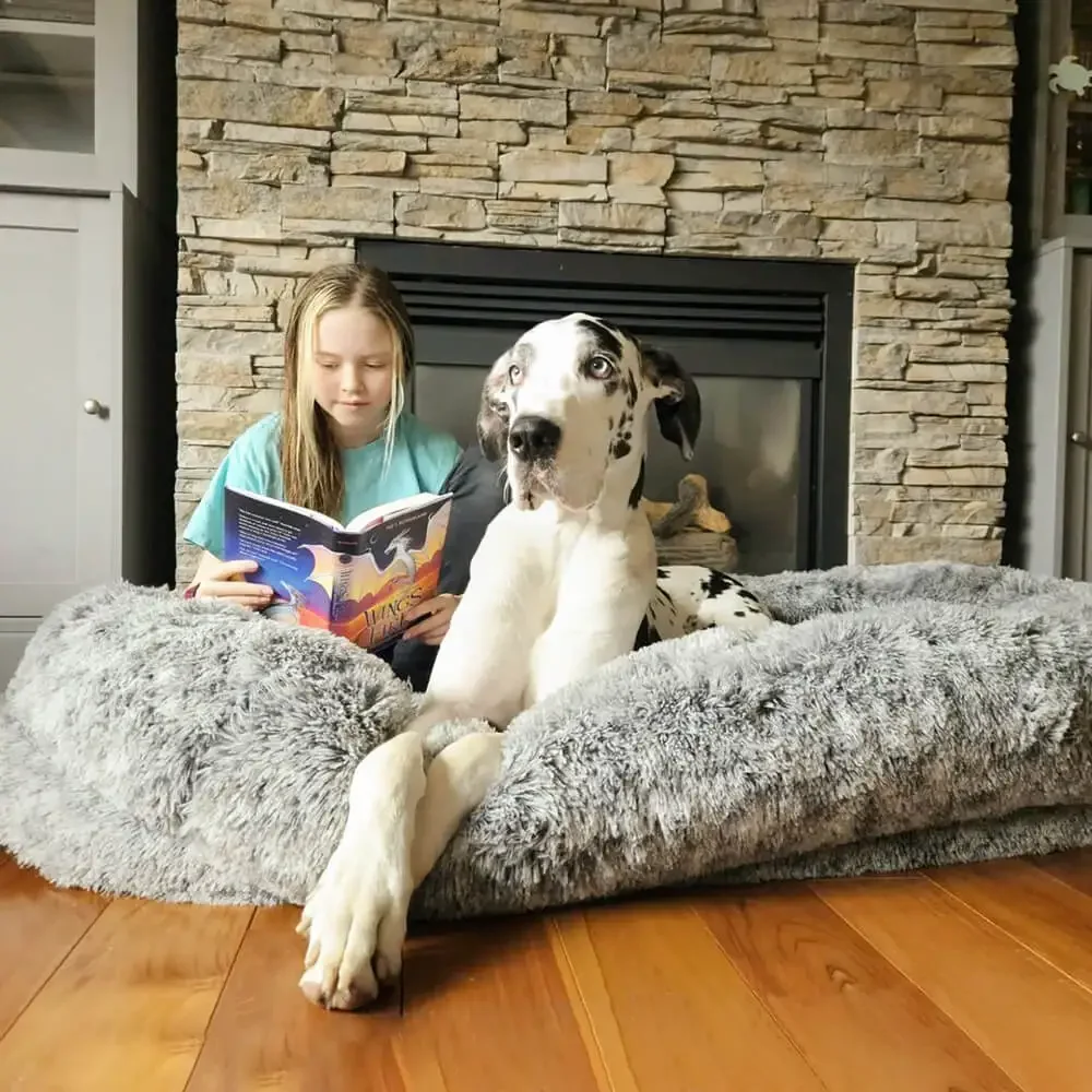 Title 16, Super Large Dog Sofa Bed Round Dog Bed Plush Pe...