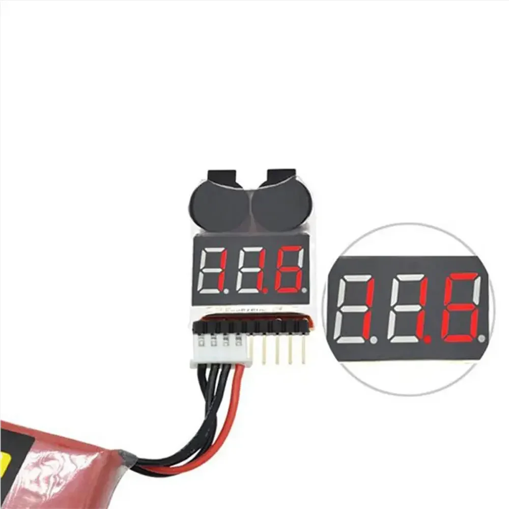 Testeur/moniteur de tension Lipo BX100 1S-8S avec alarme sonore pour avions RC, drones FPV, hélicoptères et projets de bricolage – Image 6