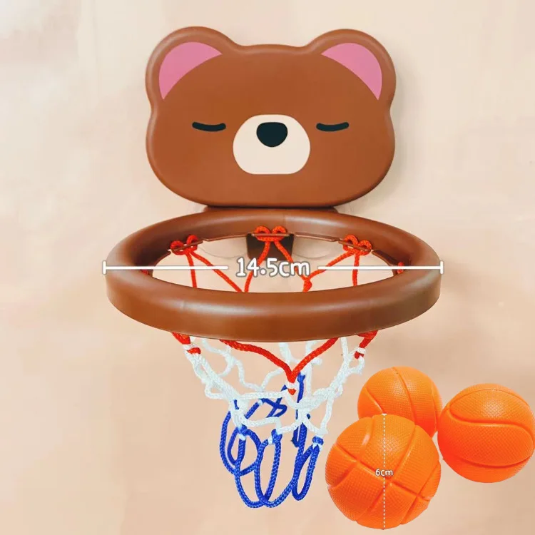 

New Baby Kids Mini Shooting Basket Bathtub Water Play Set Basketball Backboard with 3 Balls Funny Shower Bath Toys for Toddlers
