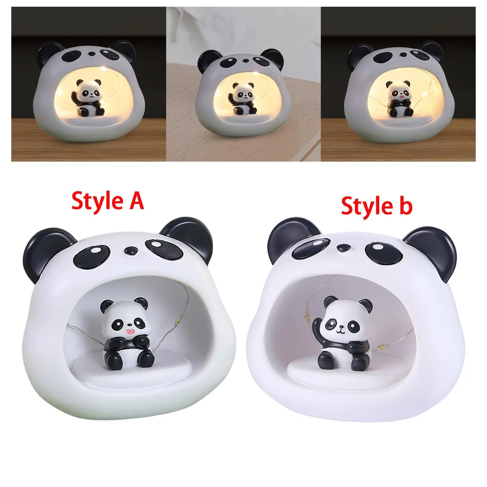 

Portable Baby Night Light Birthday Gifts Children Gifts Resin Desktop Ornament Room Decor Kids Panda Lamp Cute Small Night Light