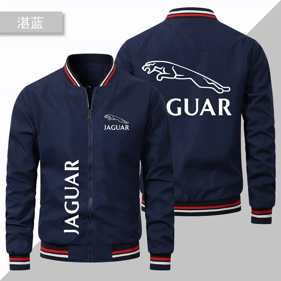 Spring and Autumn Casual Men Jacket New Men's Jaguar Car Jacket Casual Baseball Racing Team Men's Clothing Large Jacket