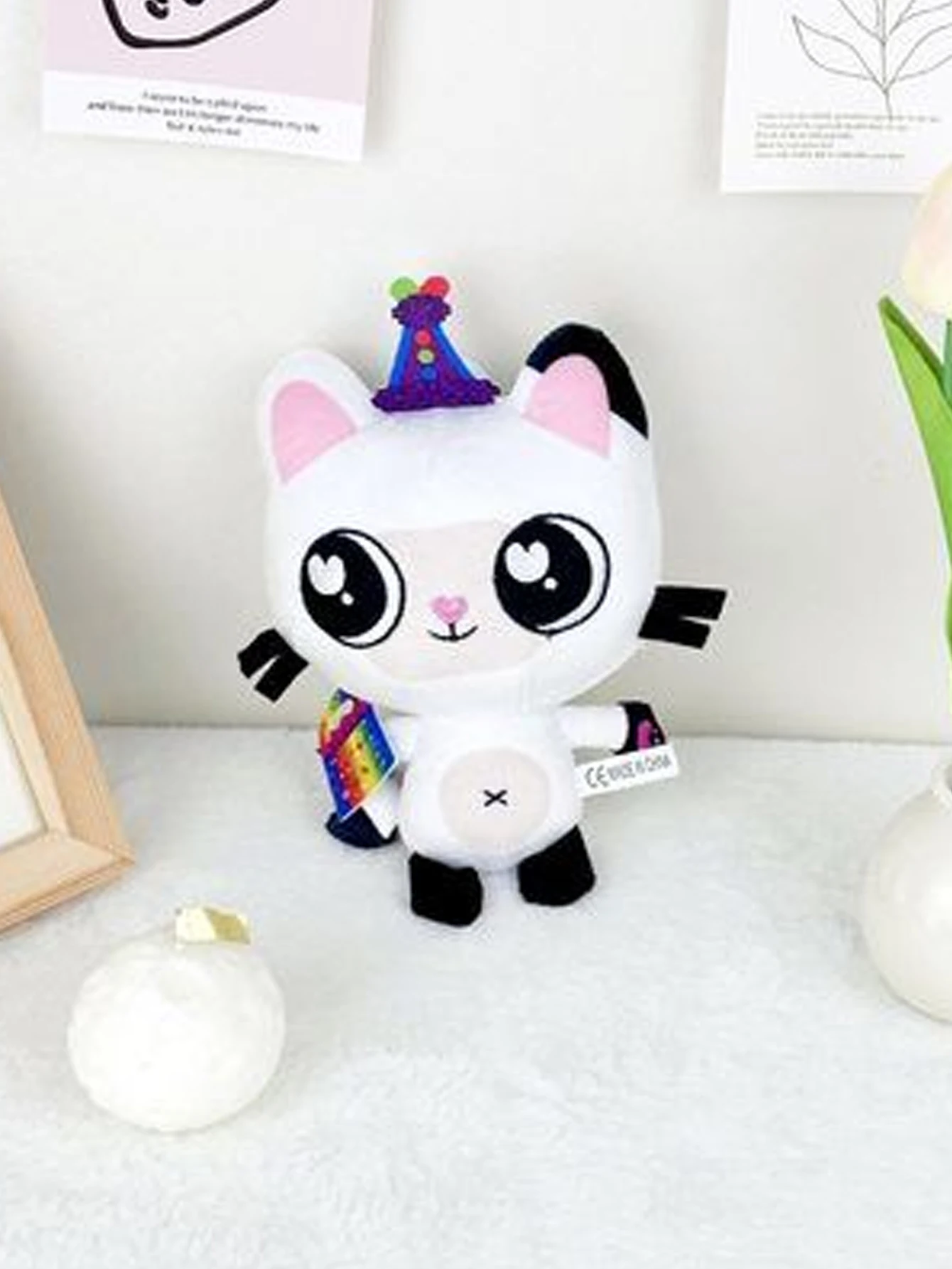 פיגוריות צעצוע מפוארות חמודות של בית התמונה של גאבי, בובות חתול, פיגוריות מכונת טבעת, בובות קרטון