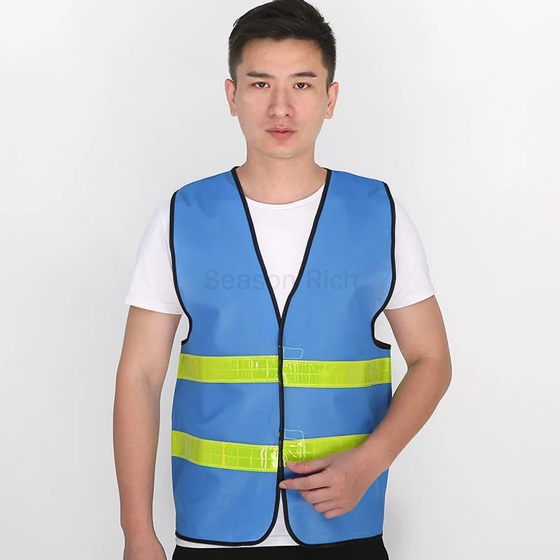Safety Vest Reflective Strip Fluorescent Mesh High Visibility - Image 3