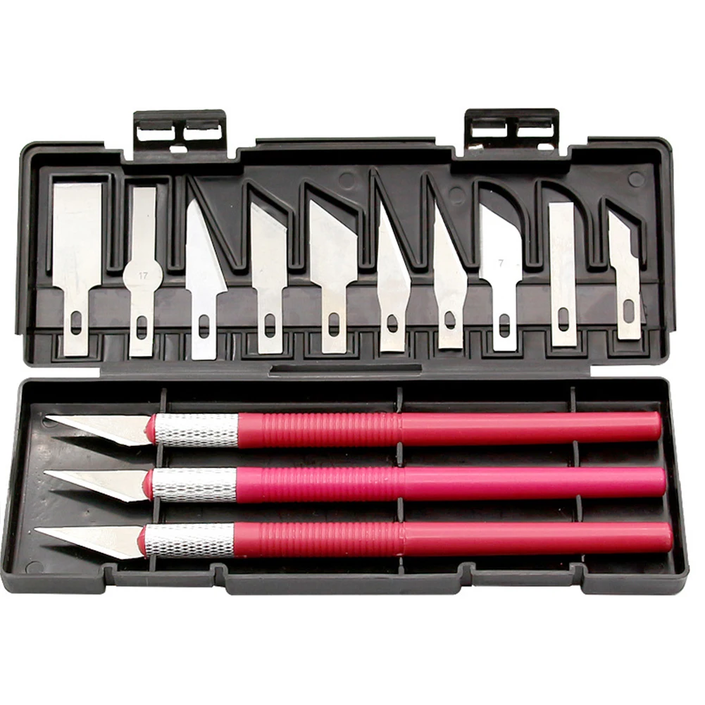 Art Carving Cutter craft knives art knife craft cutter tool wood carving knife surgical scalpel scalpel knife blades 13Pcs/set