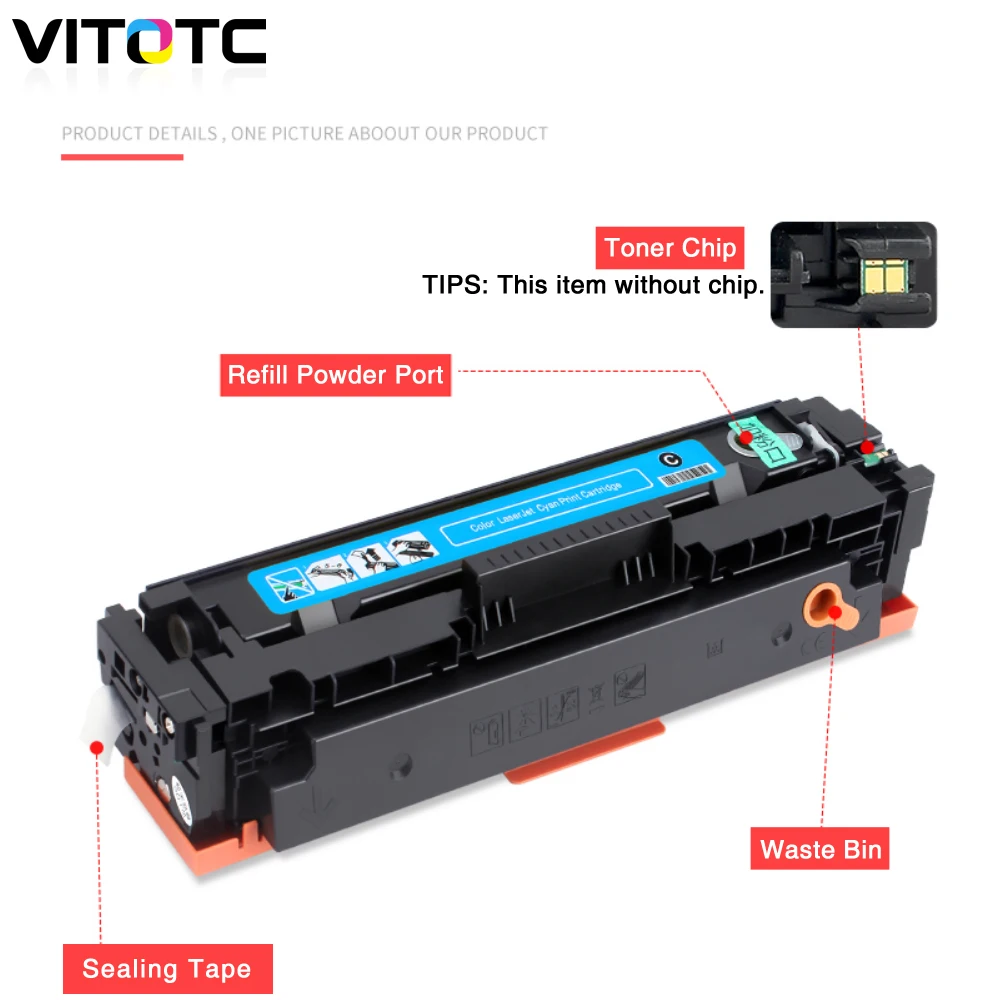 Compatível 207a W2210a W2211a W2212a W2213a Cartucho de Toner para hp Color Mfp a Laser Pro M255 M255dw M255nw M282nw M283fdw M283fdn - Imagem 6