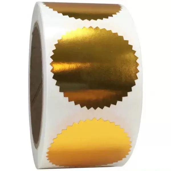 color Embosser Sticker Embossing Stamp Customize Blank Embosser Seal labels Business Sticker Reward Party Favors 250pcs/Roll