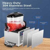 Commercial Slushie Machine, 12L Frozen Drink Margarita Machine Smoothie Slushy Maker Stainless Steel for Restaurant Bar Party 2