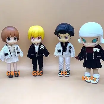 مجموعة ملابس ملابس مصنوعة يدويًا للفتيات ، معطف أنيق ، تنورة ، بروش ، إكسسوارات دمية مولي ، ألعاب هدايا ذاتية الصنع ، ob11p9