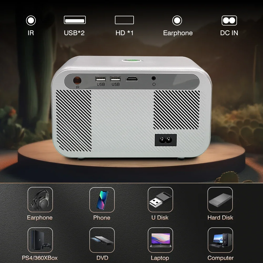Portable Projector Light Unicorn X9 PRO Full Hd 1080P 4K Projector Android Wifi6 Mini Portable Native 1920✖1080P Video HDR Home Theater TV Beam