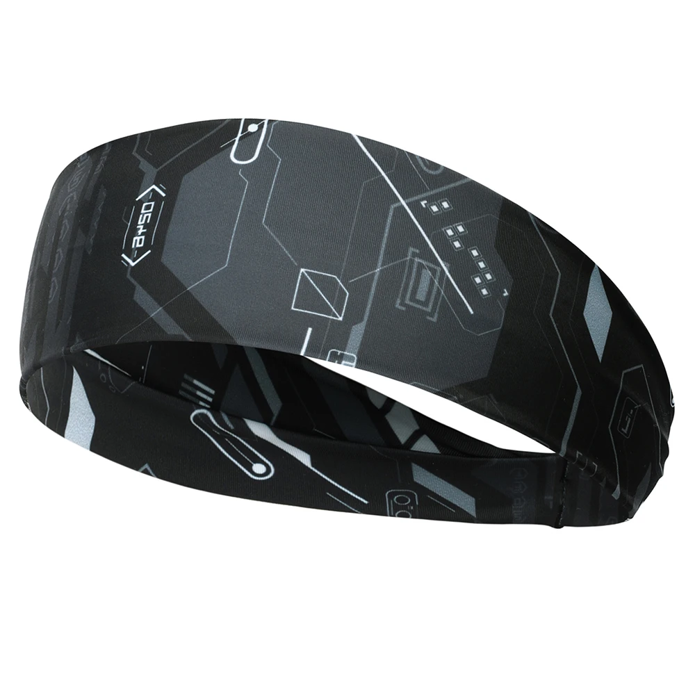 thumbnail image 1 of Banda elástica para el pelo deportiva para el sudor, para yoga, correr, andar en bicicleta, trotar, voleibol, tenis, banda para el pelo para el sudor, para hombres y mujeres, 1 of 5