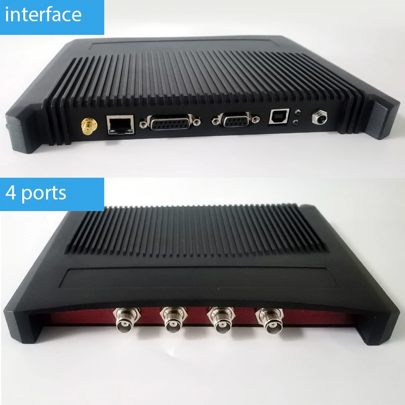 

Long range 860-960mhz 4 8 16 channel ports with RS232 RJ45 E710 UHF RFID fixed reader for warehouse with extra antenna