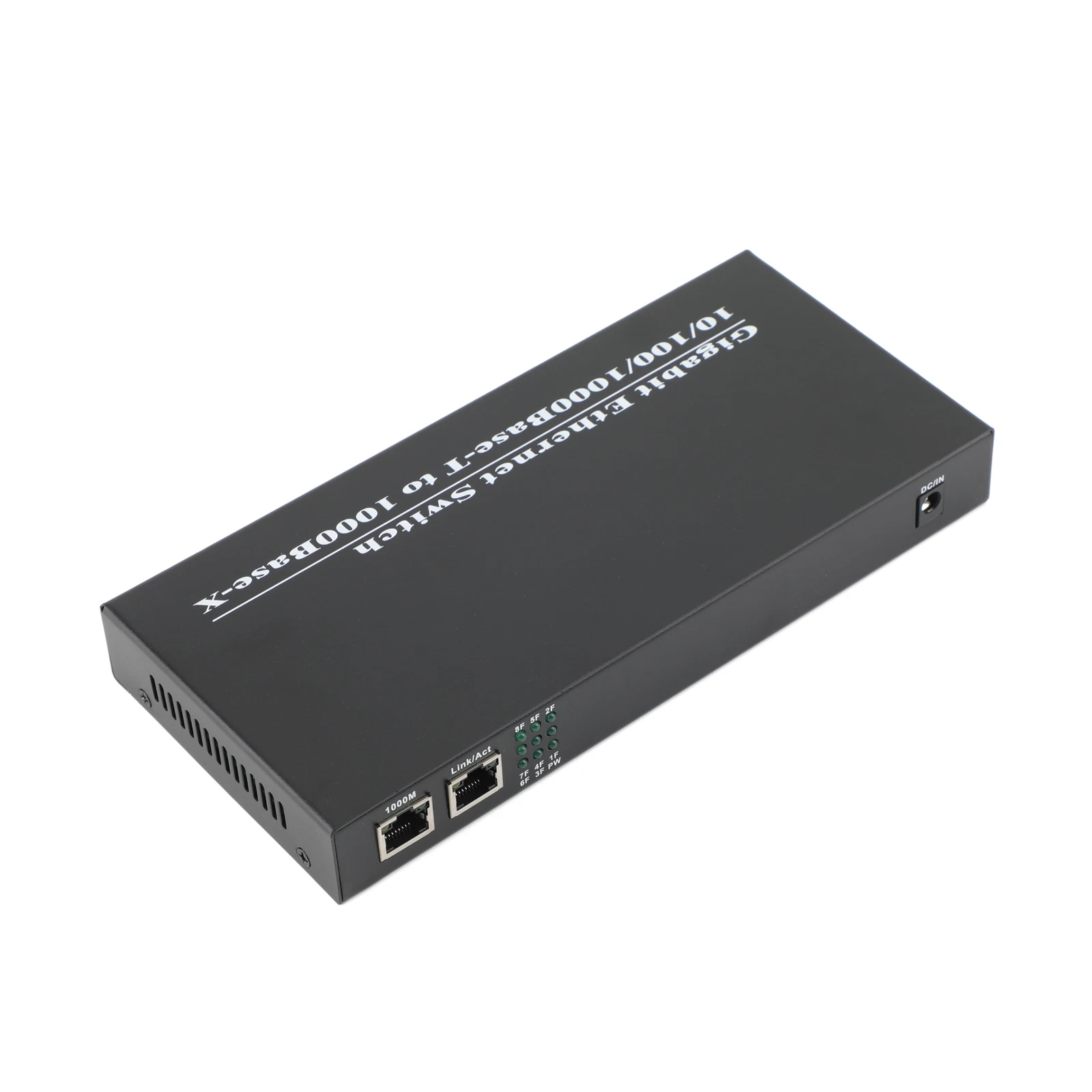 Gigabit Optic Media Converter 8SC to 2RJ45 1000M Fiber Optical Transceiver 4A+4B Ports 1310/1550nm 20KM Ethernet Switch Kit