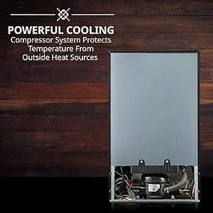 ivation wine cooler powerful compressor cooling