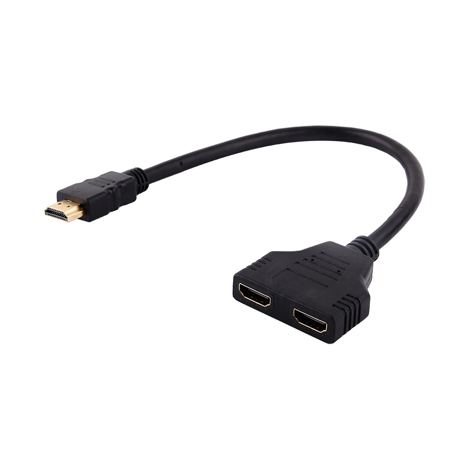 Dual HDMI Female to HDMI Male Splitter Adapter Cable