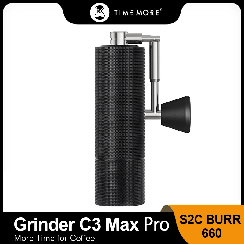  TIMEMORE NANO Manual Coffee Grinder CNC cutting stainless steel  burrs Adjustable Setting Dual bearing central axis positioning Portable  folding grinder(Black) : Home & Kitchen
