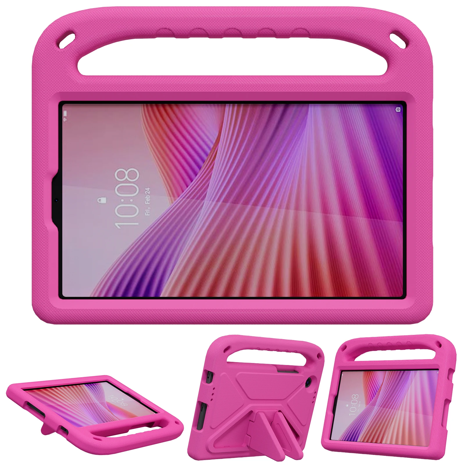Kids Shockproof Cartoon Handle & Kickstand Tablet Case - 8.7 Inch Eva Cover