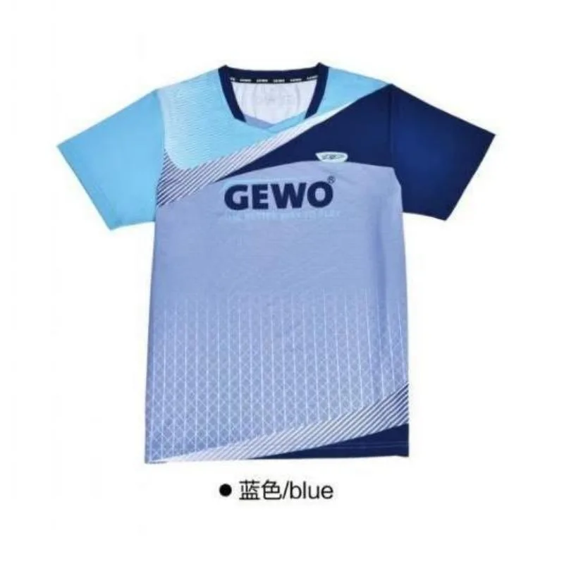 GEWO Table Tennis Jersey Short Sleeved Breathable Sweat Absorbing Quick Drying Fabric Training Competition Unisex Sports T-shirt
