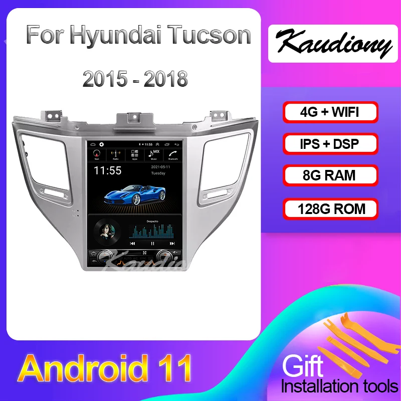 

Kaudiony Android 11 For Hyundai Tucson Ix35 Car DVD Multimedia Player Stereo Auto Radio Automotivo GPS Navigation 4G 2015-2018