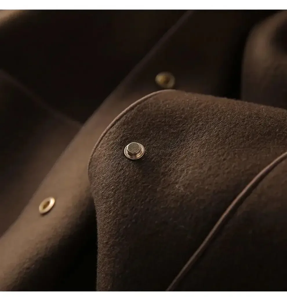 Elegant Fashionable Double-sided Woolen Short Jacket For Women Loose-fit Versatile Top Spring Autumn New Arrival picture