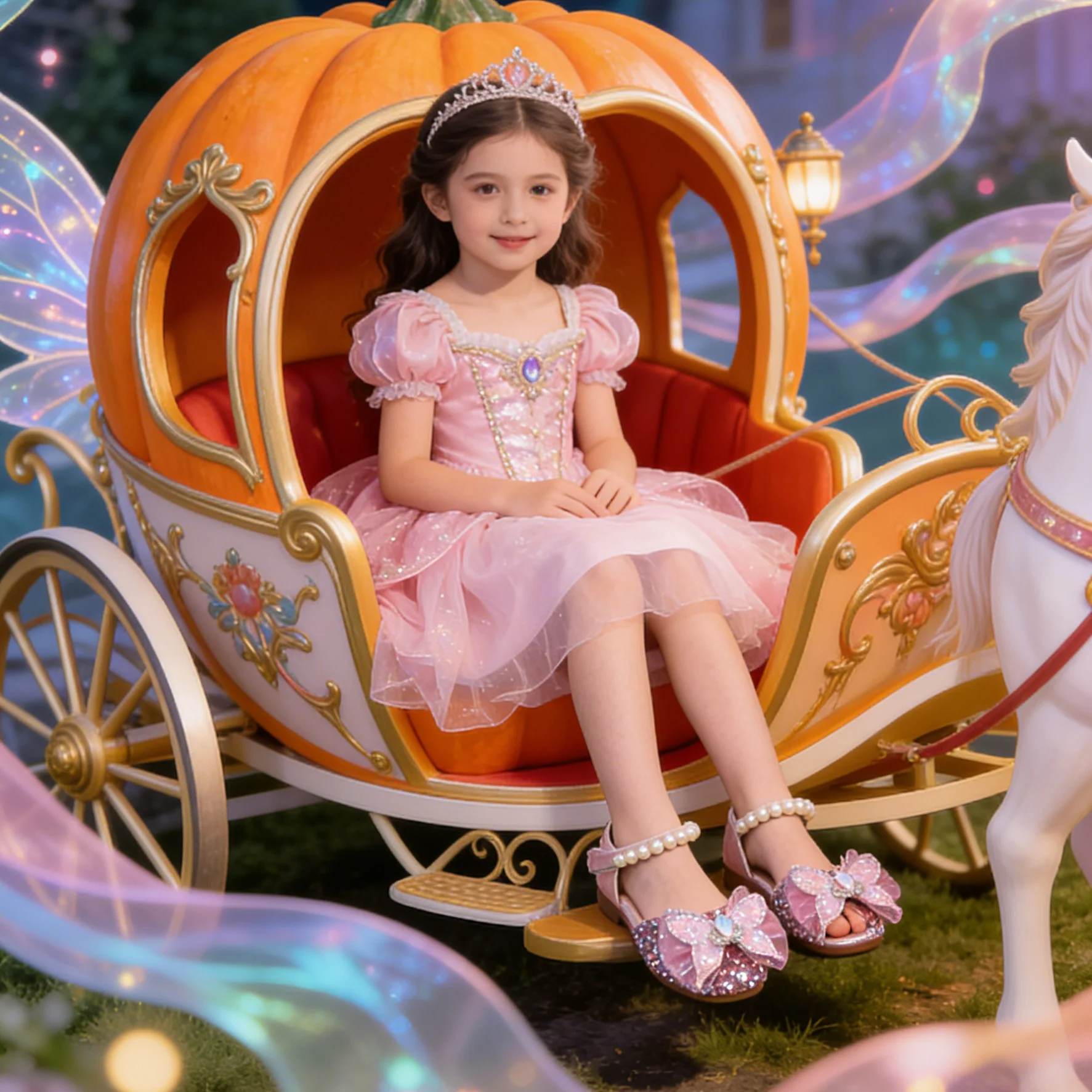 أحذية كاجوال للأطفال من جلد البولي يوريثان، أحذية ربيعية برسومات كرتونية للبنات، مضادة للانزلاق، نعل ناعم، قابلة للتنفس، ذهبي وفضي، مقاس 23-34