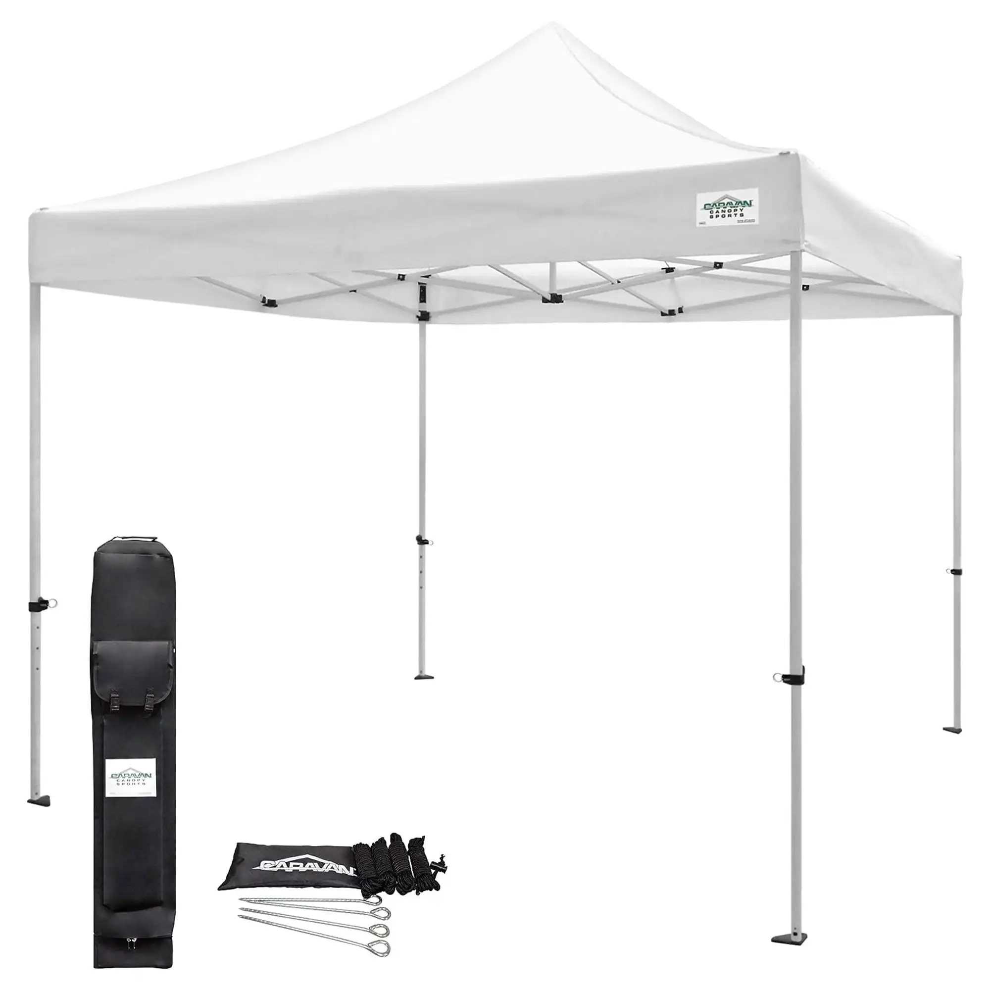 

Caravan Canopy TitanShade 10 x 10 Steel Frame Portable Instant Canopy Kit, White