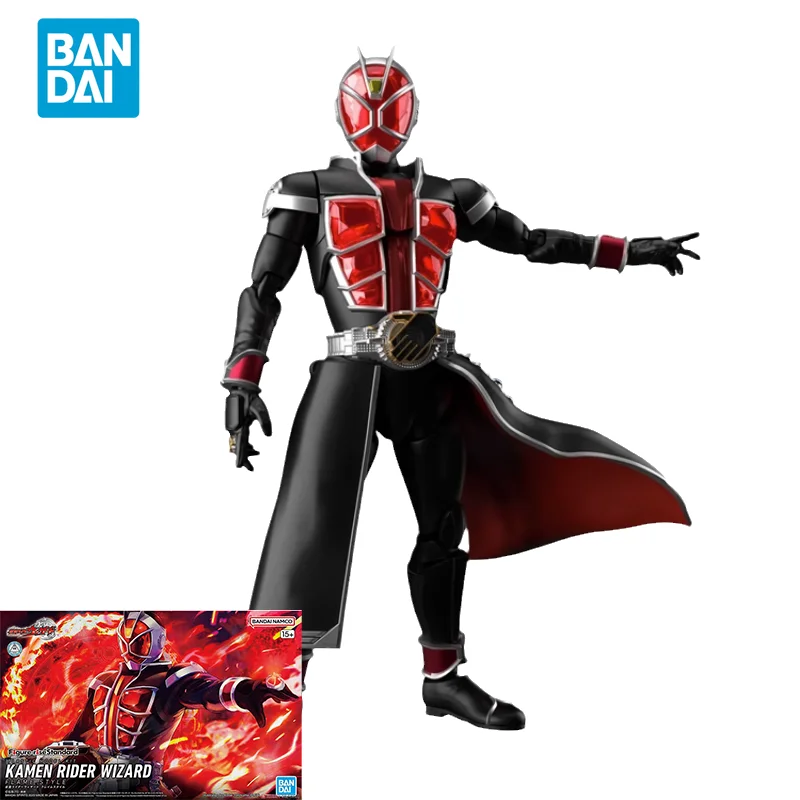 

Фигурка-модель Bandai KAMEN Rider для детей, оригинальная аниме модель со стандартным подъемом райдера, экшн-фигурка волшебника, подарок для детей