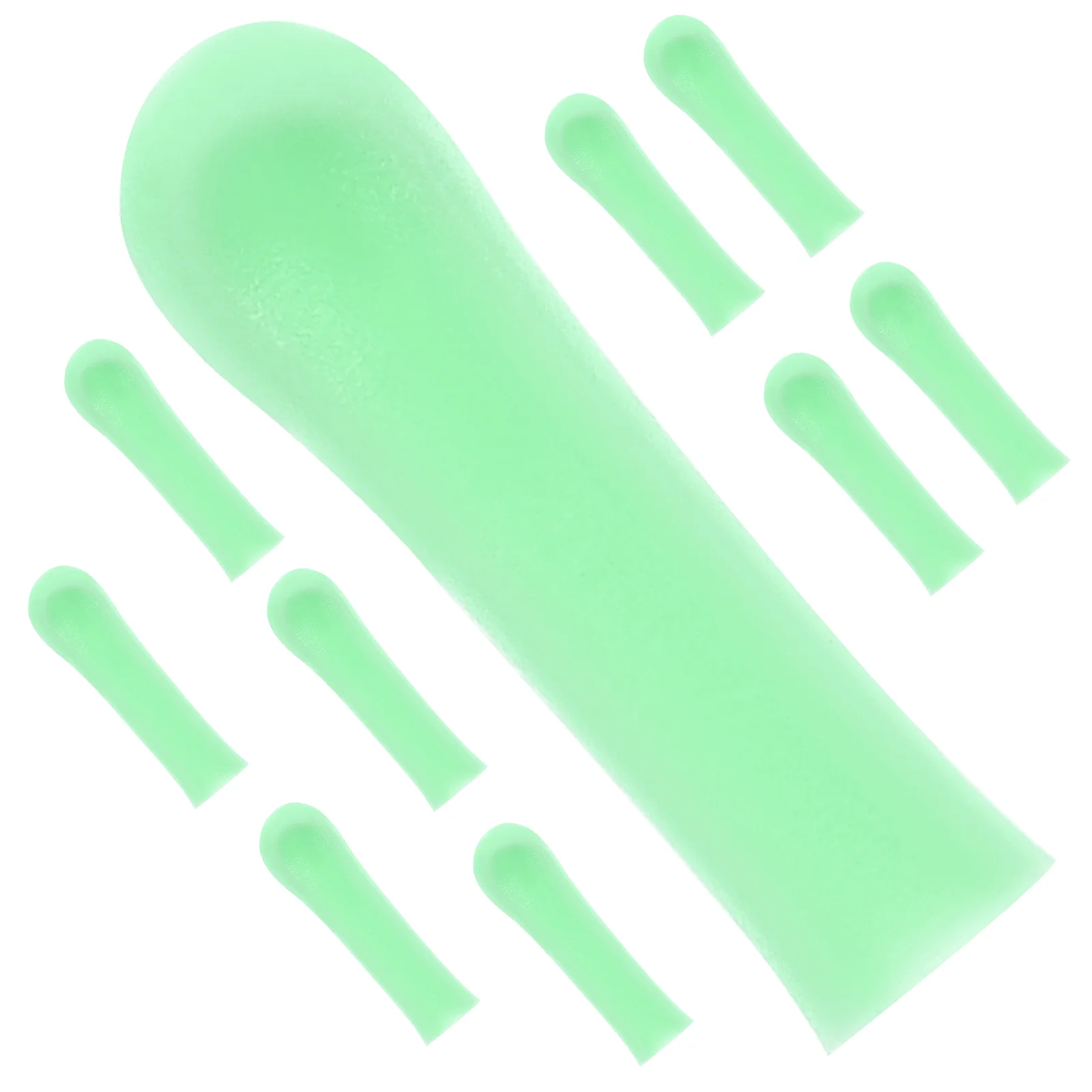 Ear Spoon Sleeves Ear Wax Removal Tips Silicone Ear Wax Picker Cover Ear Scoops Ear Spoon Protector Ear Cleaning Tools Blue 3