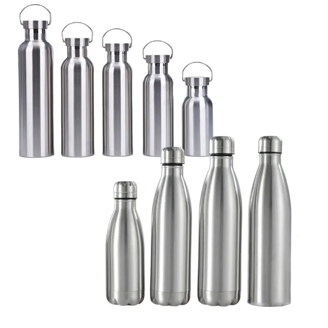 Stainless Steel Water Bottle 1 Liter Free Shipping Items, Drink Bottle for Sport Travel Cups,  500 750 1000ml Water Bottles