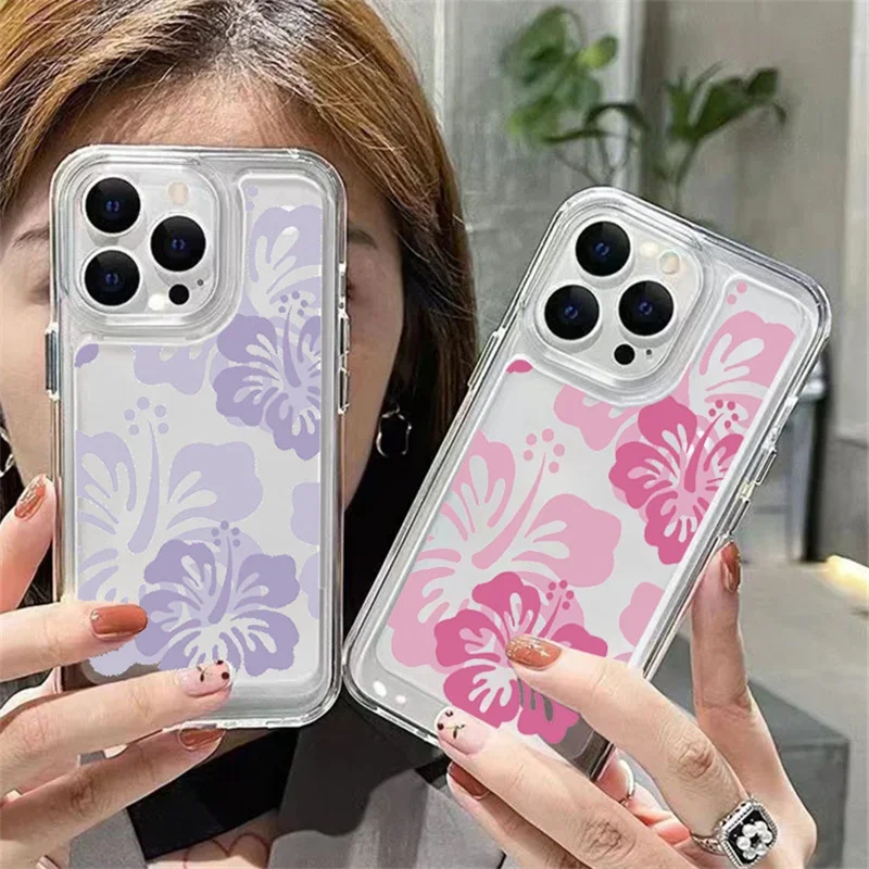 Colorful Hand-Painted Flower Soft Cover Phone Case