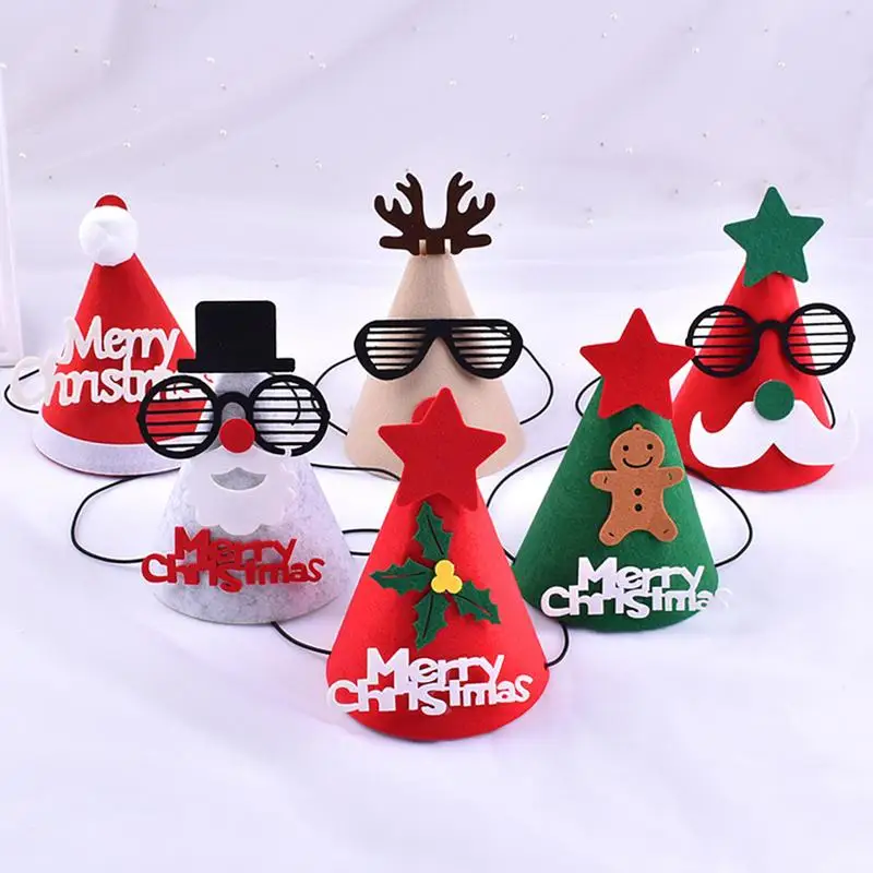 

Pet Cat Dog Children Santa Claus Hats Santa Claus Elk Snowman Party Hat Cosplay Props Hats Holiday Festival Gift For Kids Pets