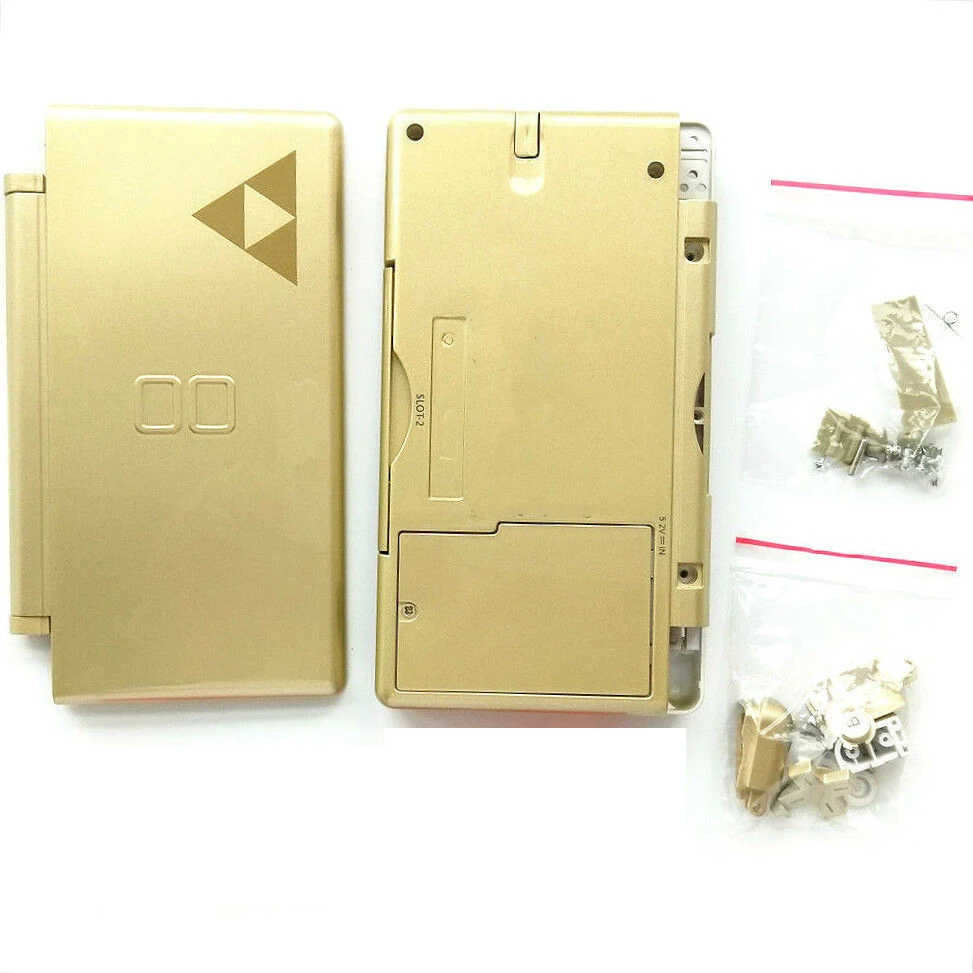 Full Gold Case Housing Shell for DS Lite NDSL