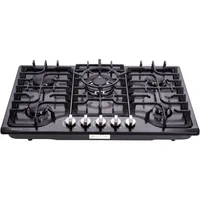 30 Inch LPG/NG Gas Cooktop Dual Fuel 5 Sealed Brass Burner Stainless Steel Hob 110V AC pulse Ignition Stainless 2